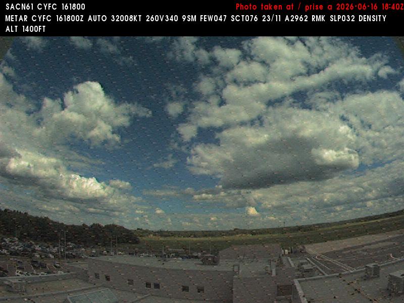 Web Cam image of Fredericton Airport (East)
