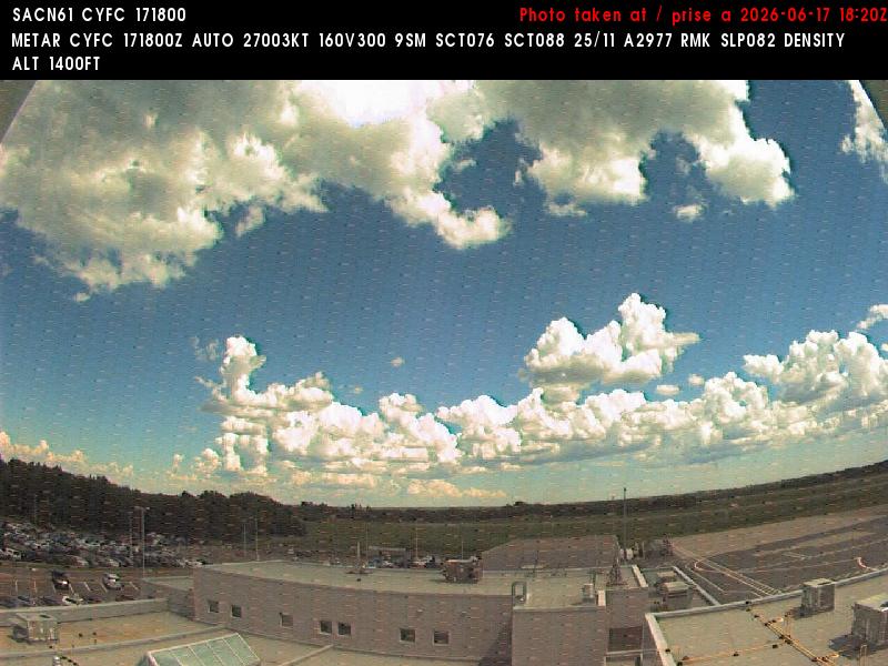 Web Cam image of Fredericton Airport (East)