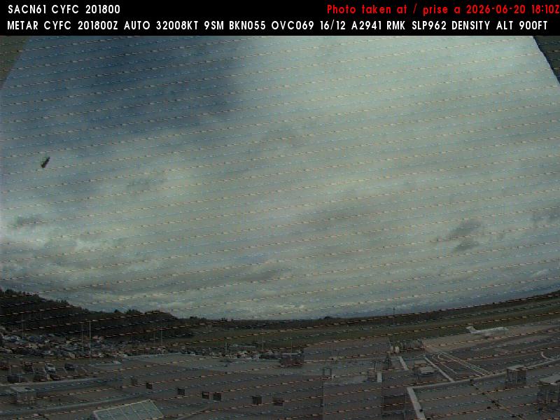 Web Cam image of Fredericton Airport (East)