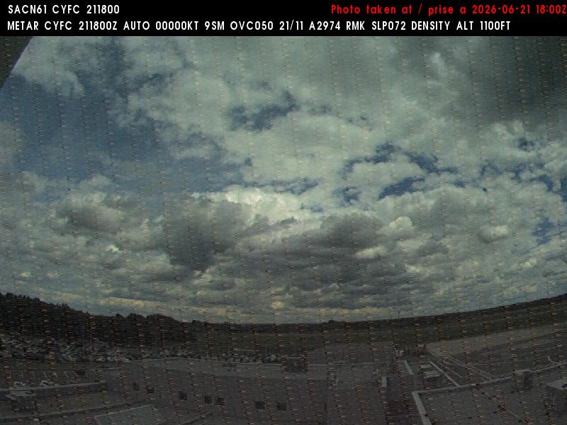 Web Cam image of Fredericton Airport (East)
