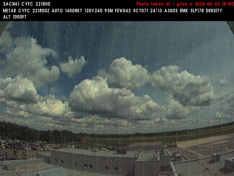 Web Cam image of Fredericton Airport (East)