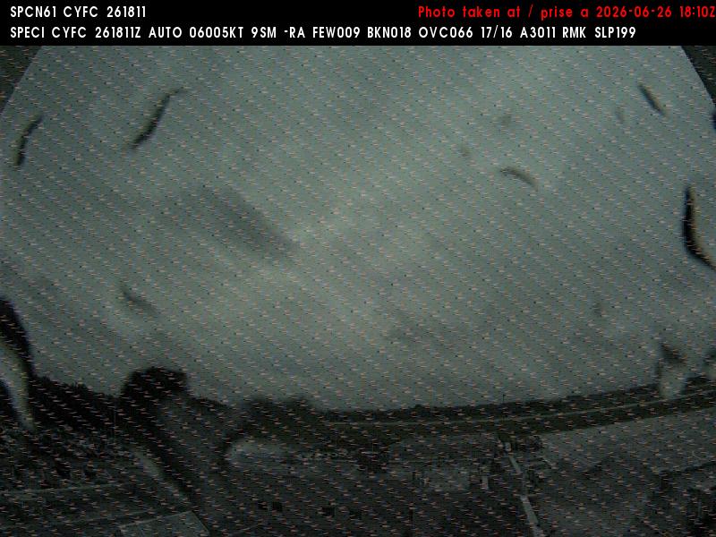 Web Cam image of Fredericton Airport (East)