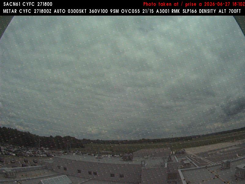 Web Cam image of Fredericton Airport (East)