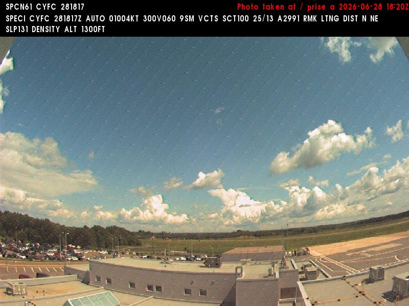 Web Cam image of Fredericton Airport (East)