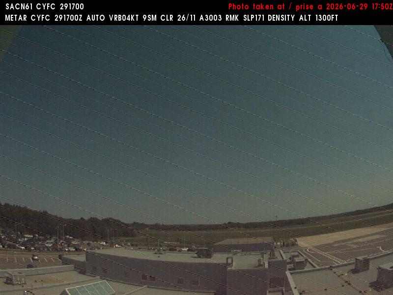 Web Cam image of Fredericton Airport (East)