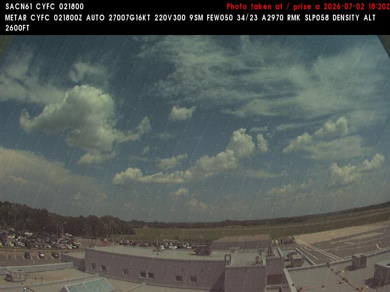 Web Cam image of Fredericton Airport (East)