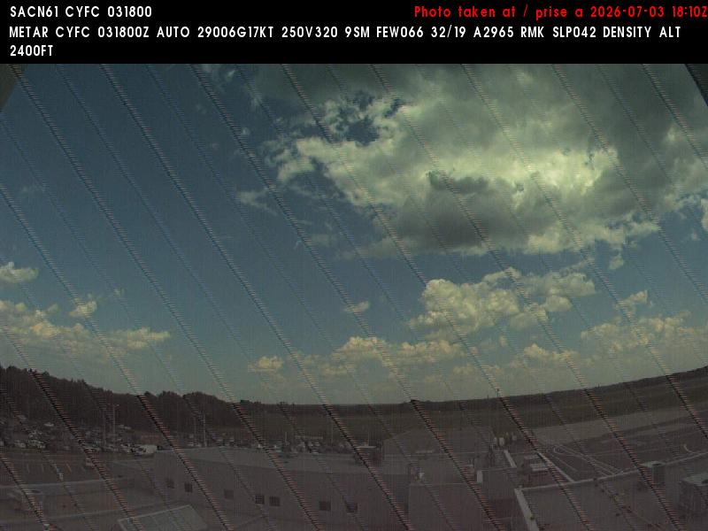 Web Cam image of Fredericton Airport (East)