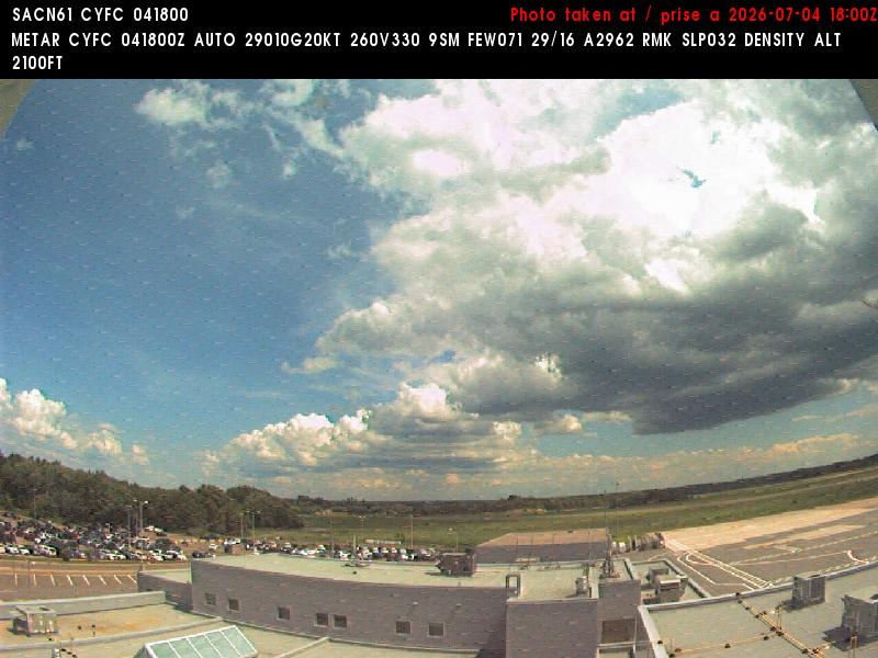 Web Cam image of Fredericton Airport (East)