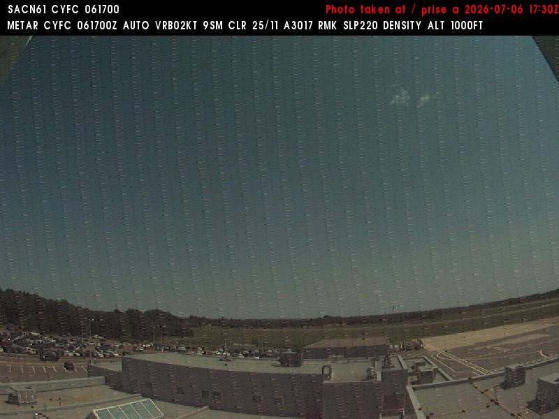 Web Cam image of Fredericton Airport (East)