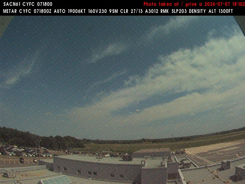 Web Cam image of Fredericton Airport (East)