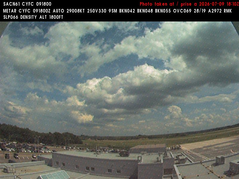 Web Cam image of Fredericton Airport (East)