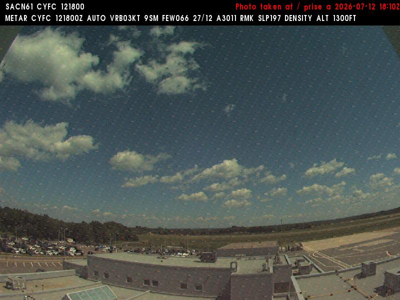 Web Cam image of Fredericton Airport (East)