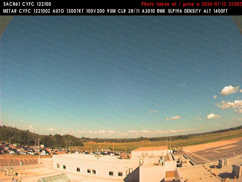 Web Cam image of Fredericton Airport (East)