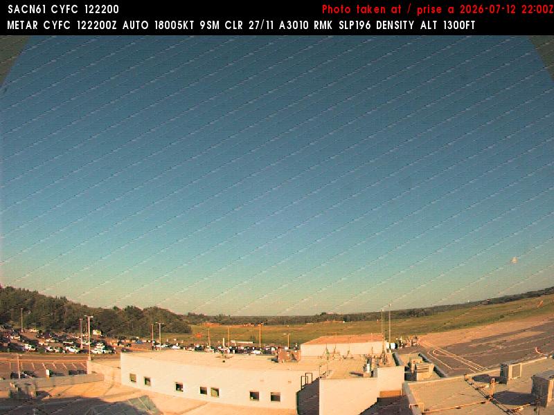 Web Cam image of Fredericton Airport (East)