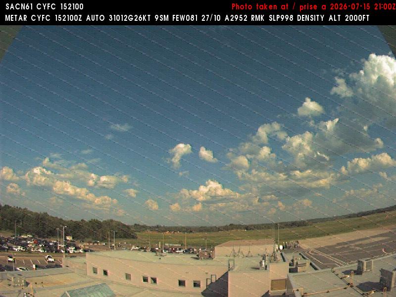 Web Cam image of Fredericton Airport (East)