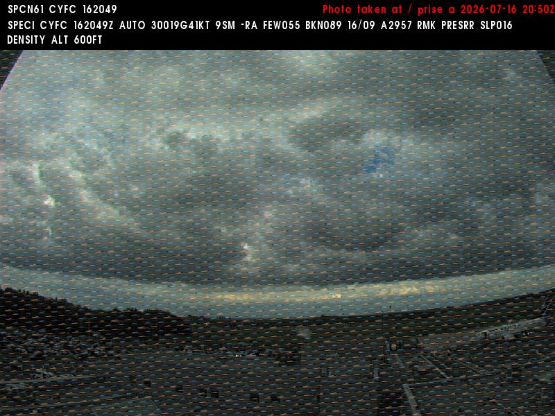 Web Cam image of Fredericton Airport (East)