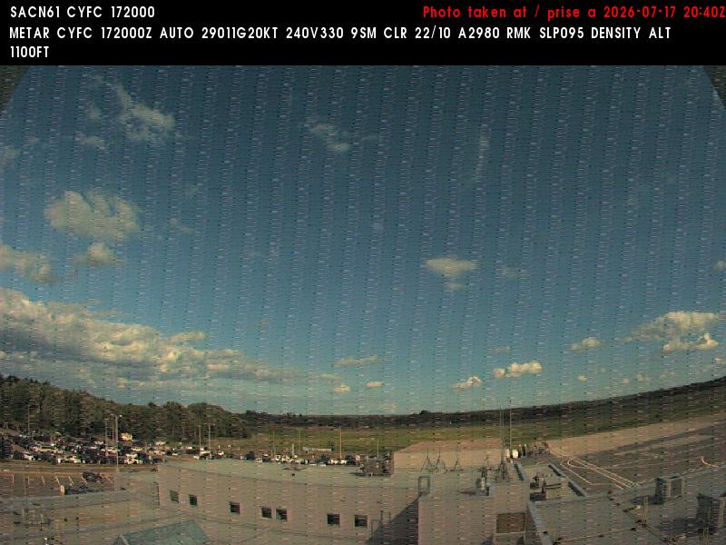 Web Cam image of Fredericton Airport (East)