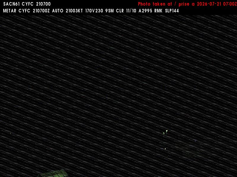 Web Cam image of Fredericton Airport (East)