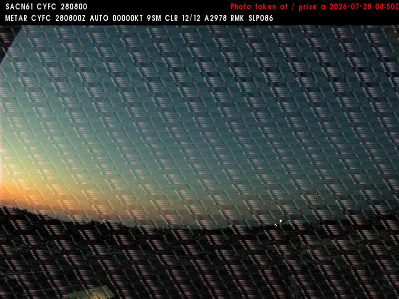 Web Cam image of Fredericton Airport (East)