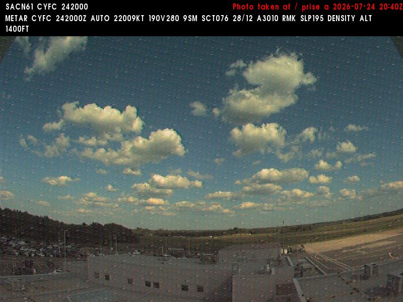 Web Cam image of Fredericton Airport (East)