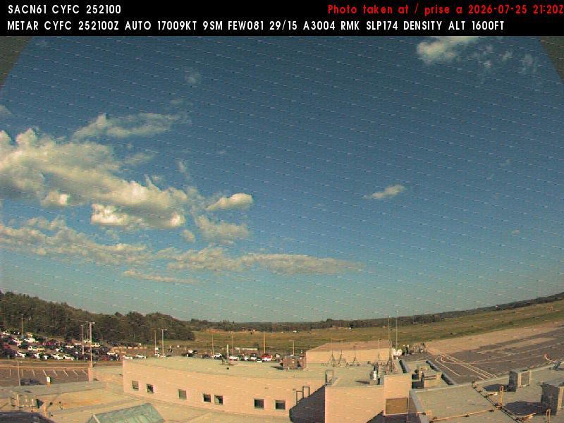 Web Cam image of Fredericton Airport (East)