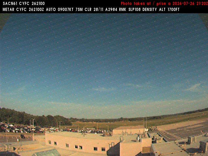 Web Cam image of Fredericton Airport (East)
