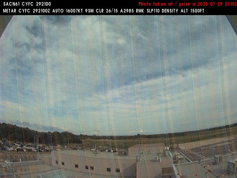 Web Cam image of Fredericton Airport (East)