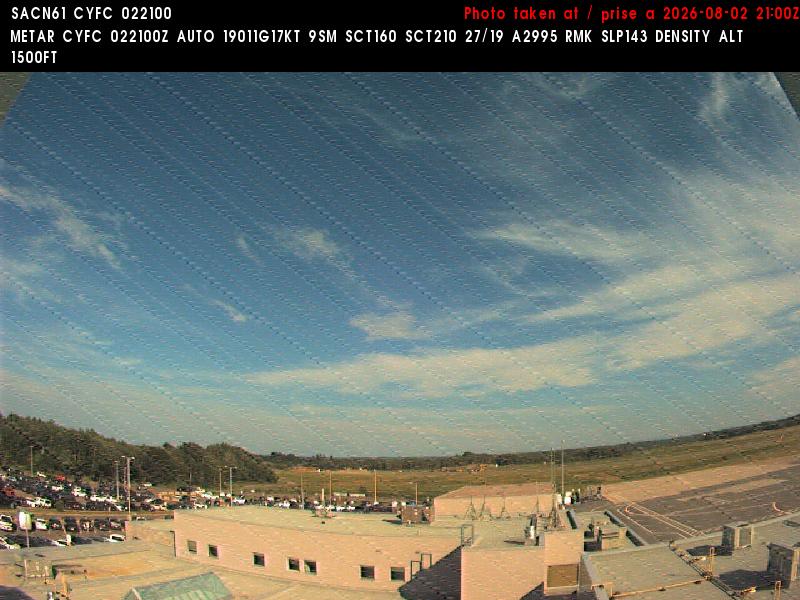 Web Cam image of Fredericton Airport (East)