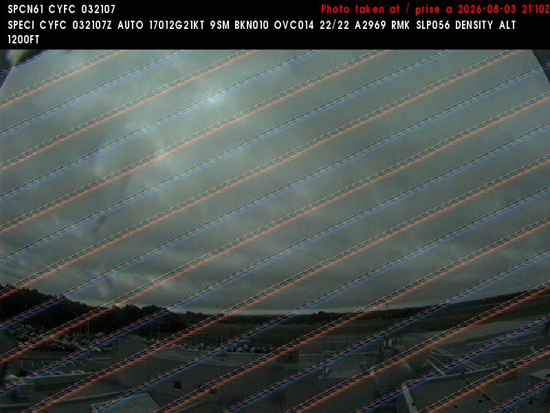Web Cam image of Fredericton Airport (East)
