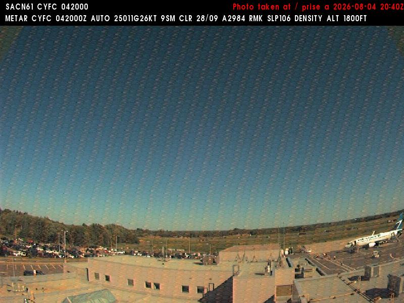 Web Cam image of Fredericton Airport (East)