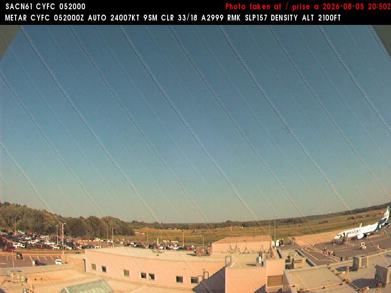 Web Cam image of Fredericton Airport (East)