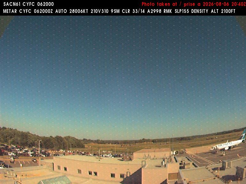 Web Cam image of Fredericton Airport (East)