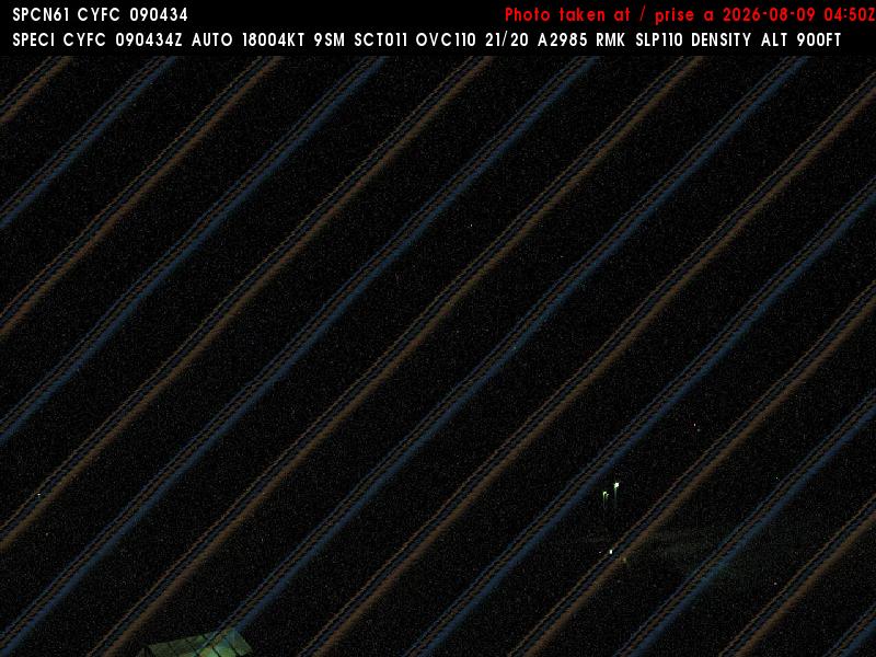 Web Cam image of Fredericton Airport (East)