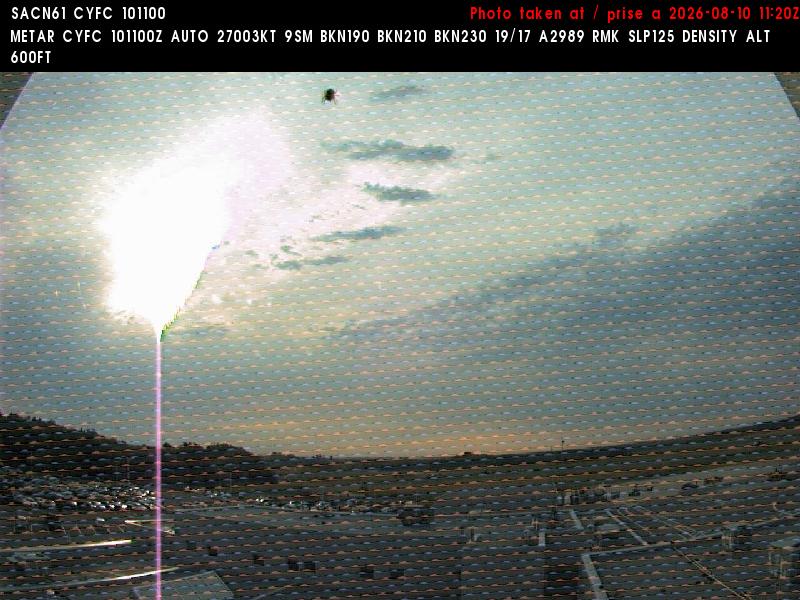 Web Cam image of Fredericton Airport (East)