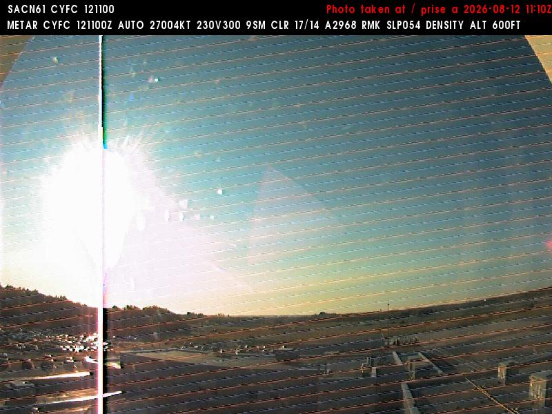 Web Cam image of Fredericton Airport (East)