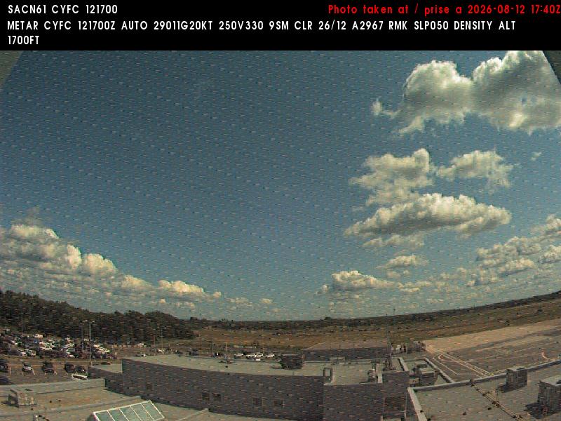Web Cam image of Fredericton Airport (East)