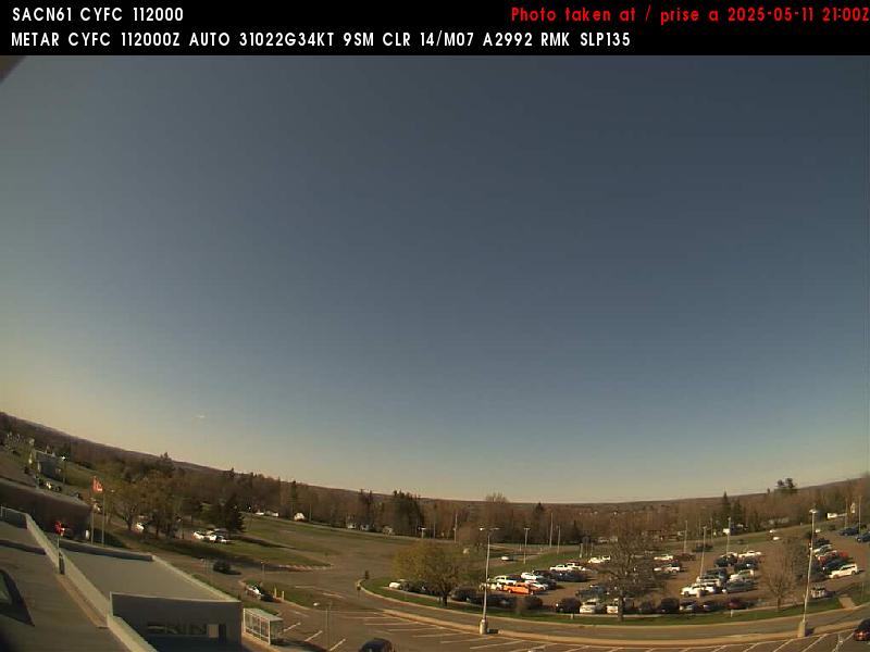 Web Cam image of Fredericton Airport (North)