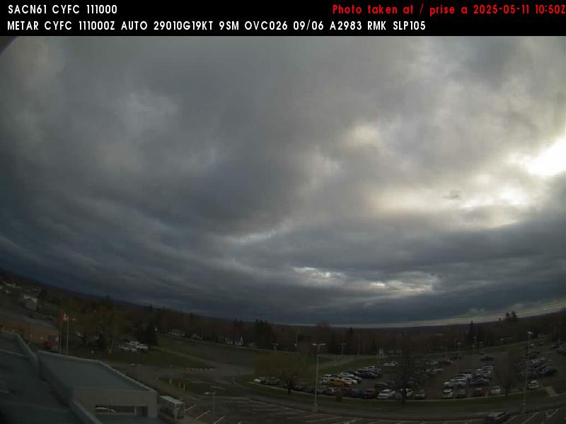 Web Cam image of Fredericton Airport (North)