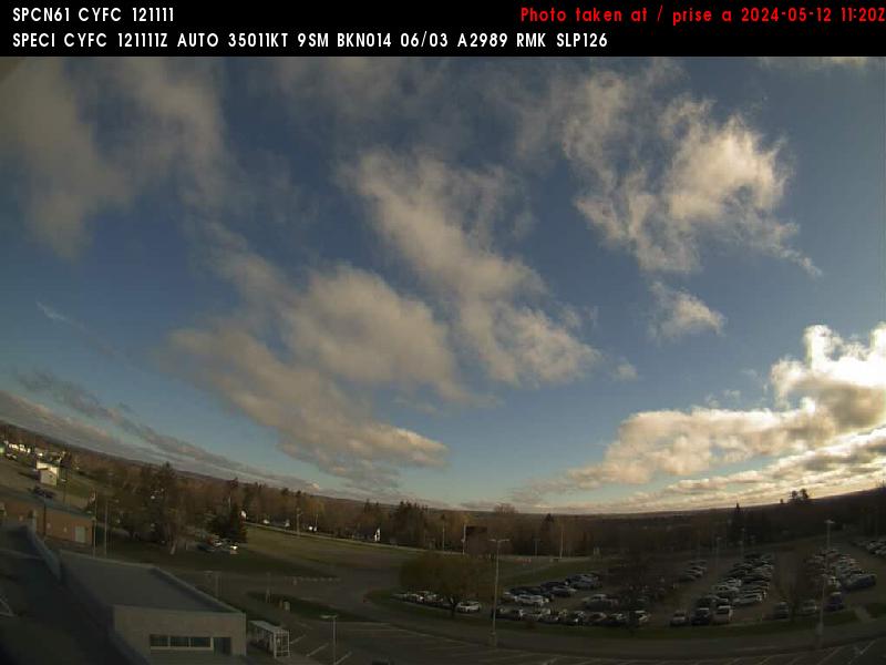 Web Cam image of Fredericton Airport (North)