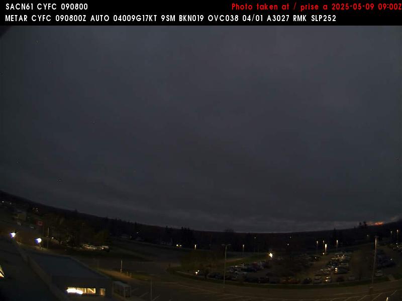 Web Cam image of Fredericton Airport (North)