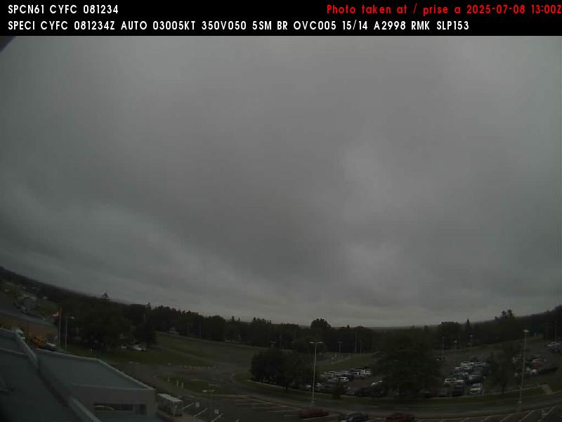 Web Cam image of Fredericton Airport (North)