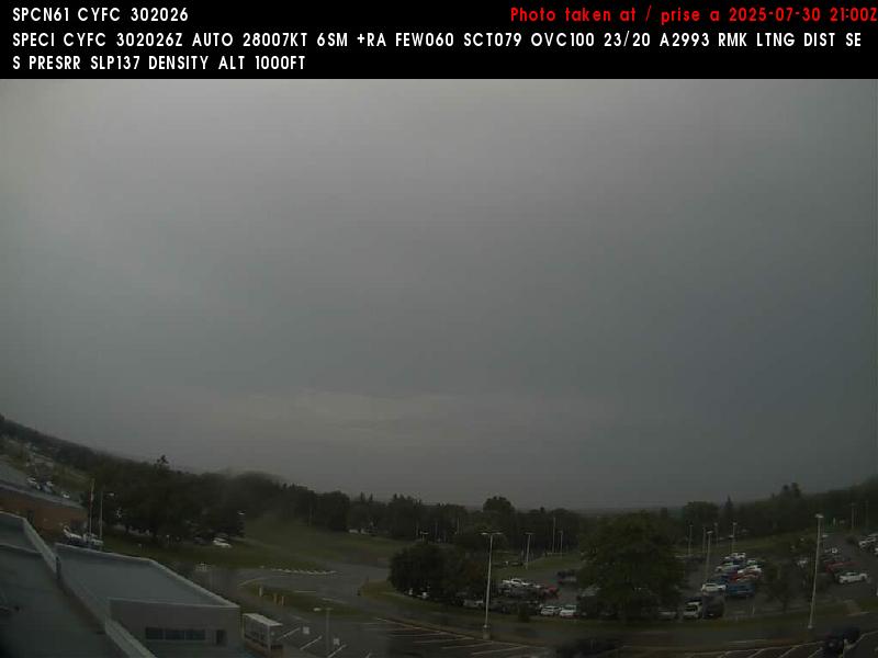 Web Cam image of Fredericton Airport (North)