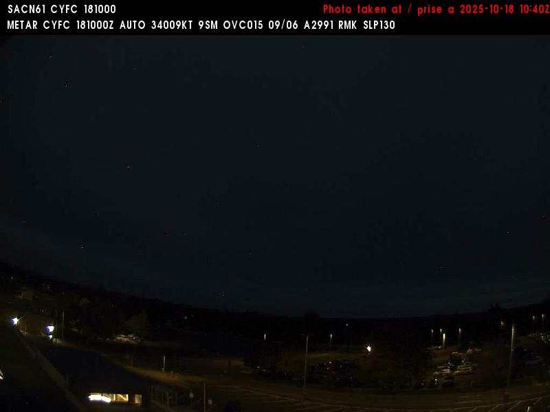 Web Cam image of Fredericton Airport (North)
