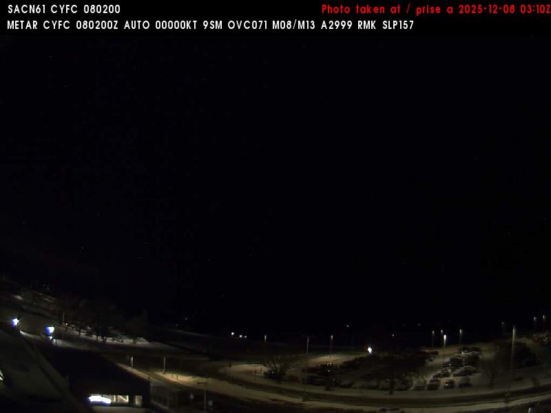 Web Cam image of Fredericton Airport (North)