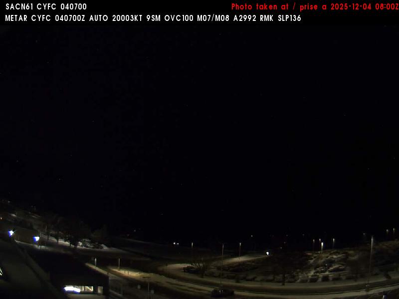 Web Cam image of Fredericton Airport (North)