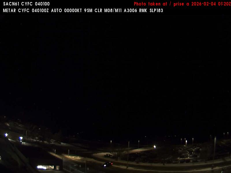 Web Cam image of Fredericton Airport (North)
