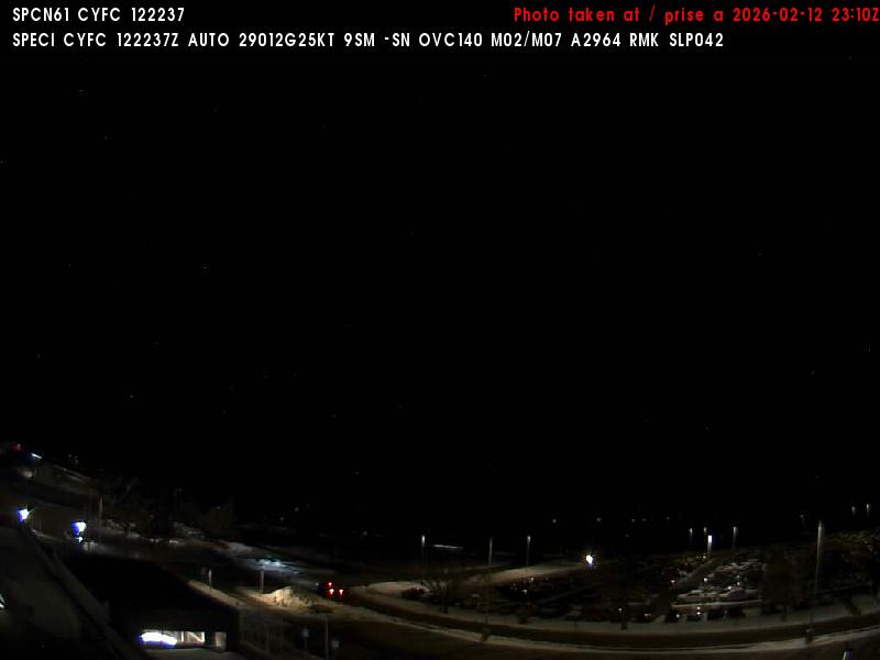 Web Cam image of Fredericton Airport (North)