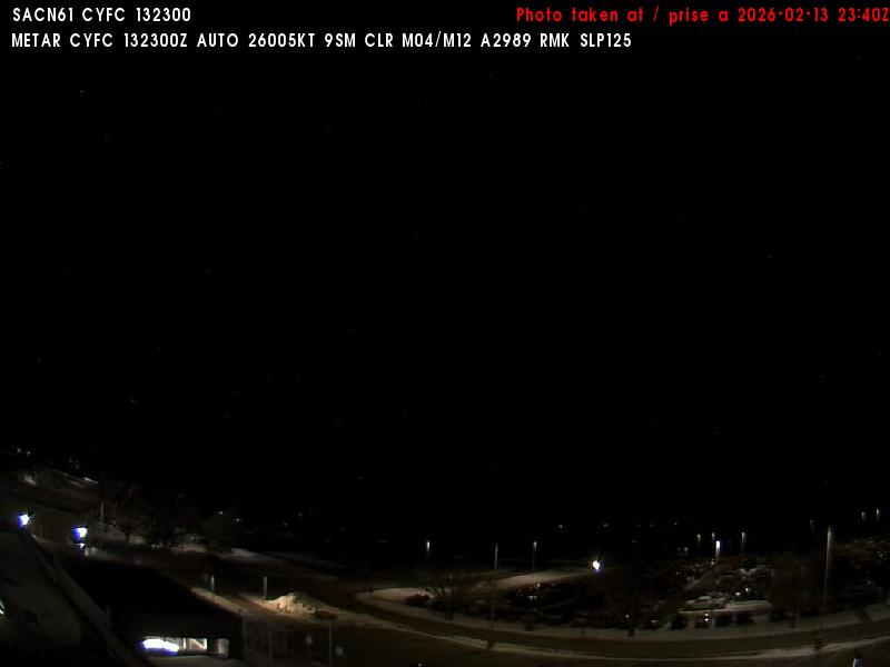Web Cam image of Fredericton Airport (North)