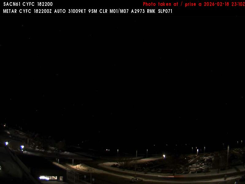 Web Cam image of Fredericton Airport (North)