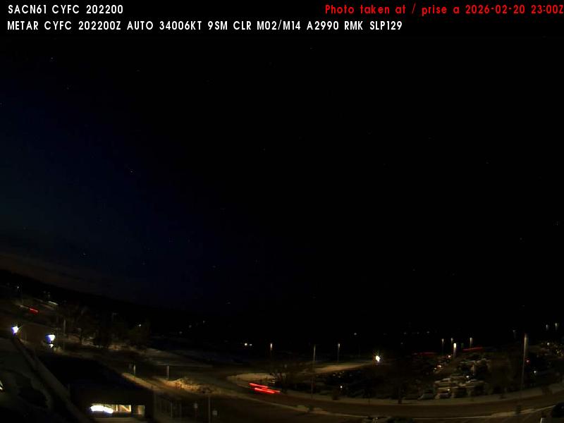 Web Cam image of Fredericton Airport (North)